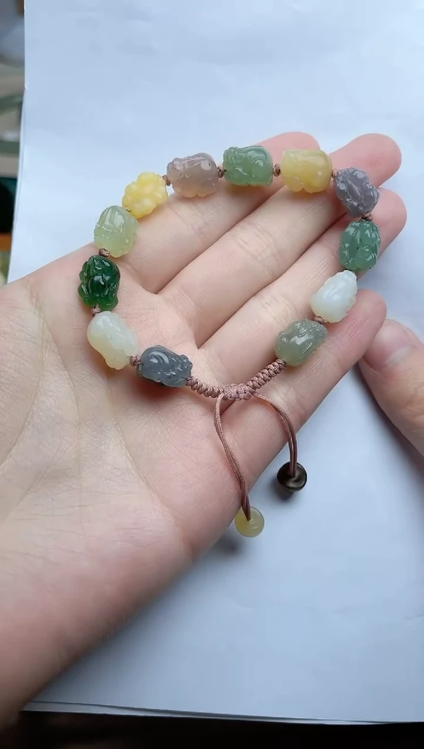 【闪购商品】和田玉手串未镶嵌貔貅kk