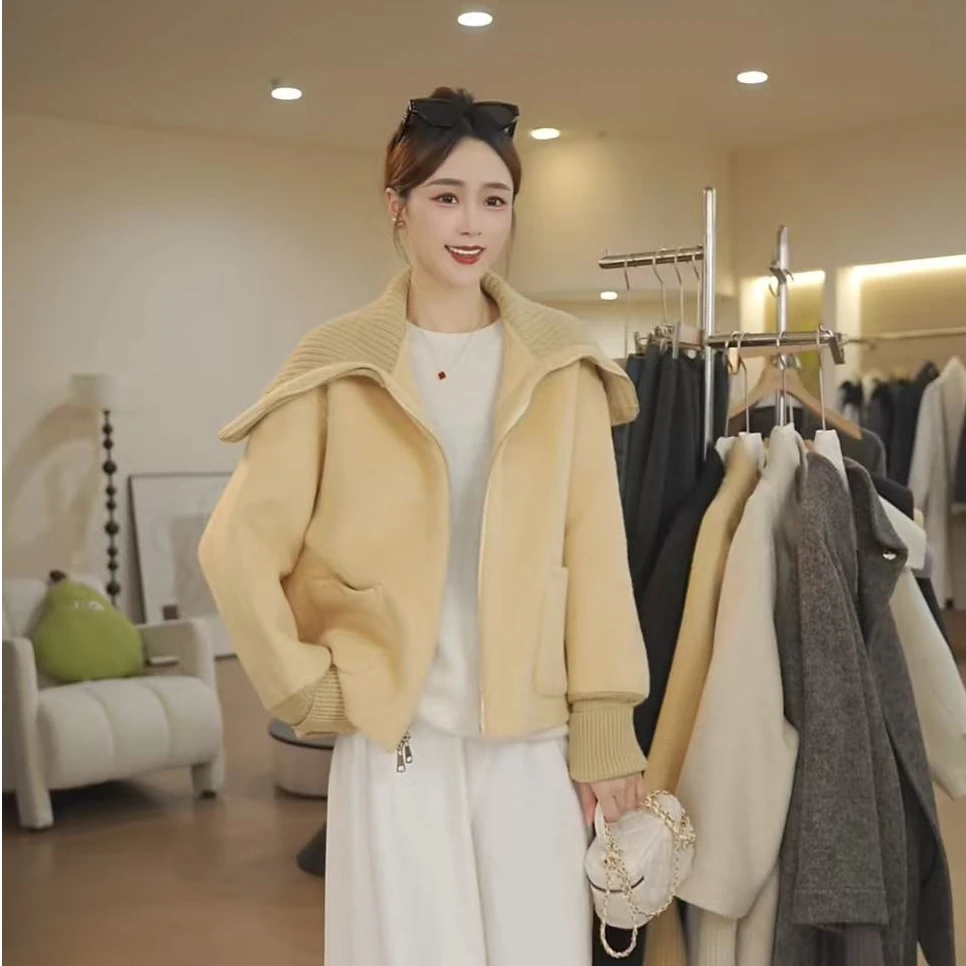 【远哥专属】羊毛大衣时尚休闲女士双面宽松秋冬