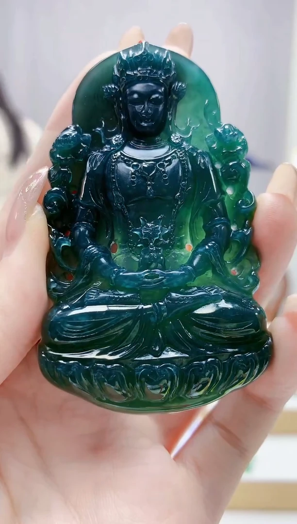 未镶嵌定制翡翠4852jw-毛货挂件194