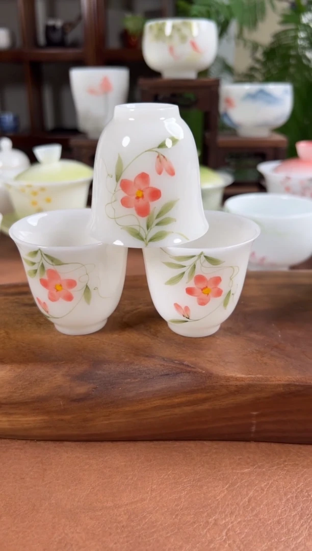 杯子优质瓷土璞玉茶具单品上新