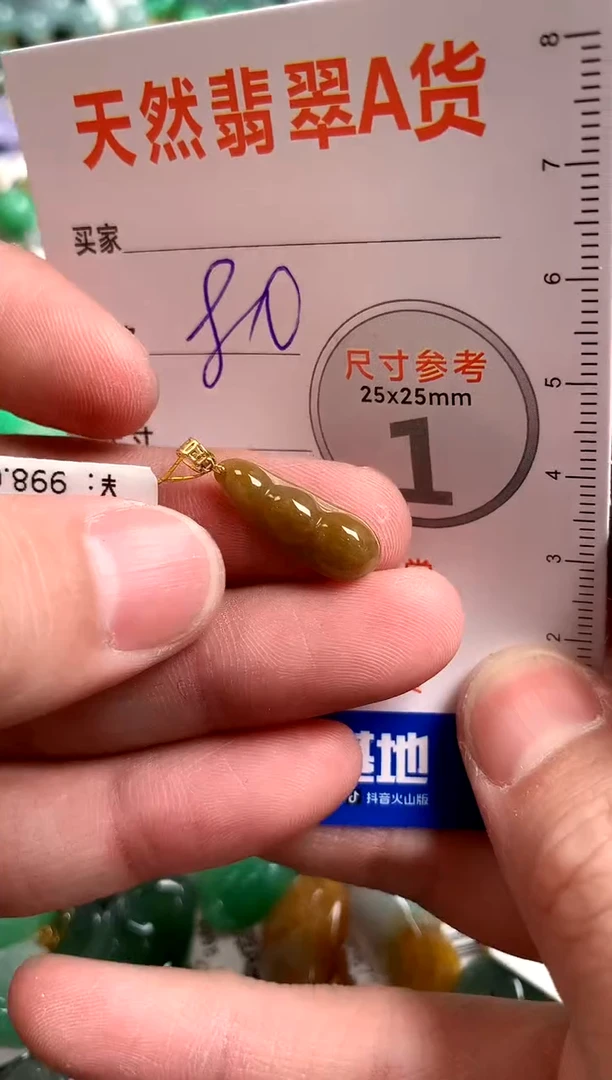 【闪购商品】翡翠颈饰18K金镶嵌13003435