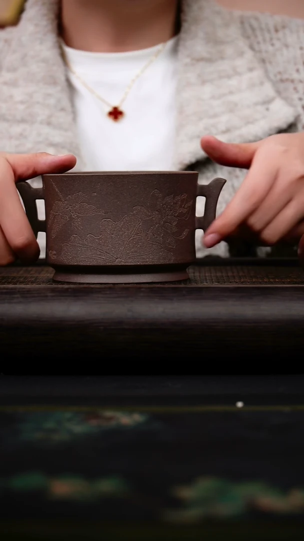 茶壶紫砂特高温底槽青 香炉 （水洗/建水/笔筒）多样性发货