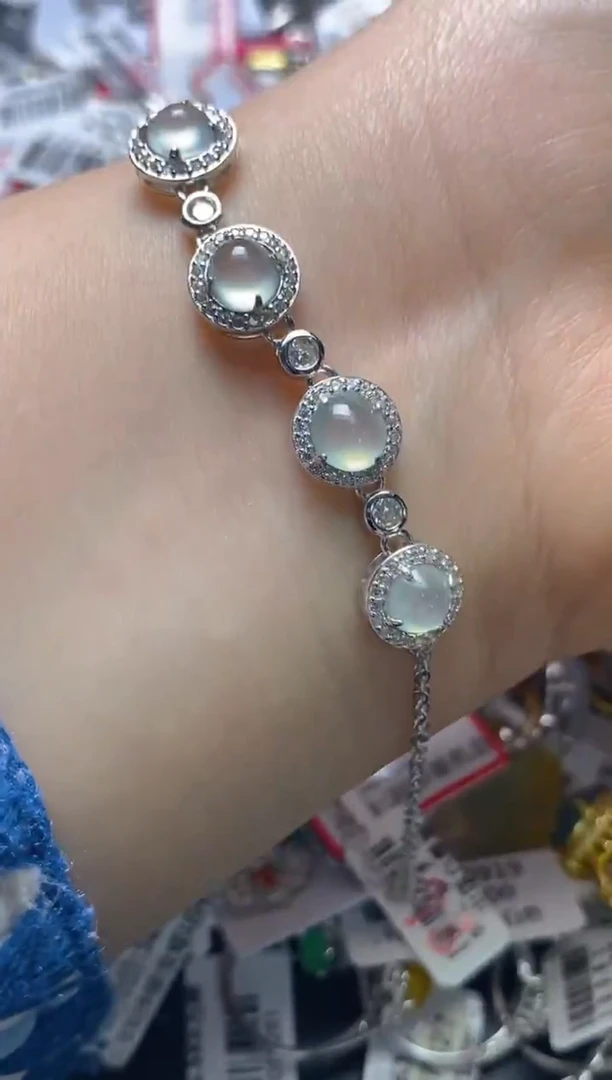 银S925镶嵌戒指翡翠百内无证书