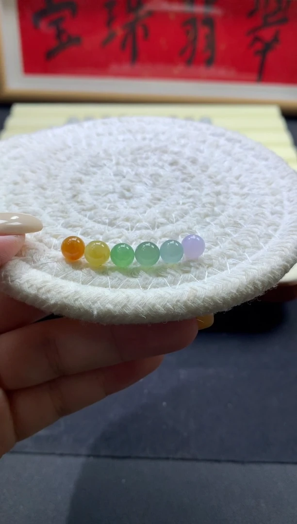 未镶嵌定制翡翠卡6.4-6.6mm