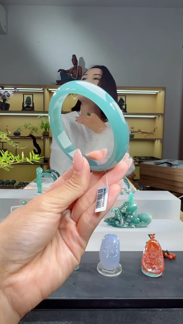 未镶嵌手镯翡翠58圈