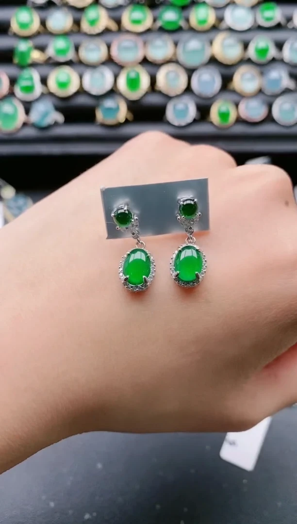 【闪购商品】翡翠戒指银S925镶嵌1111111111