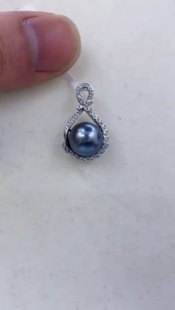 银S925镶嵌颈饰海水珍珠