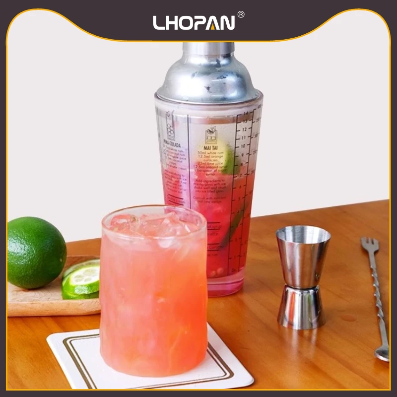 L'HOPAN/欧烹【彩色雪克杯】家用商用手打雪克壶碎冰调酒杯捣汁壶杯