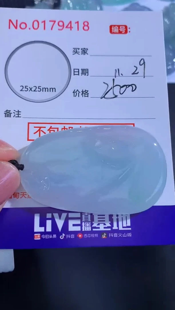 颈饰未镶嵌翡翠！