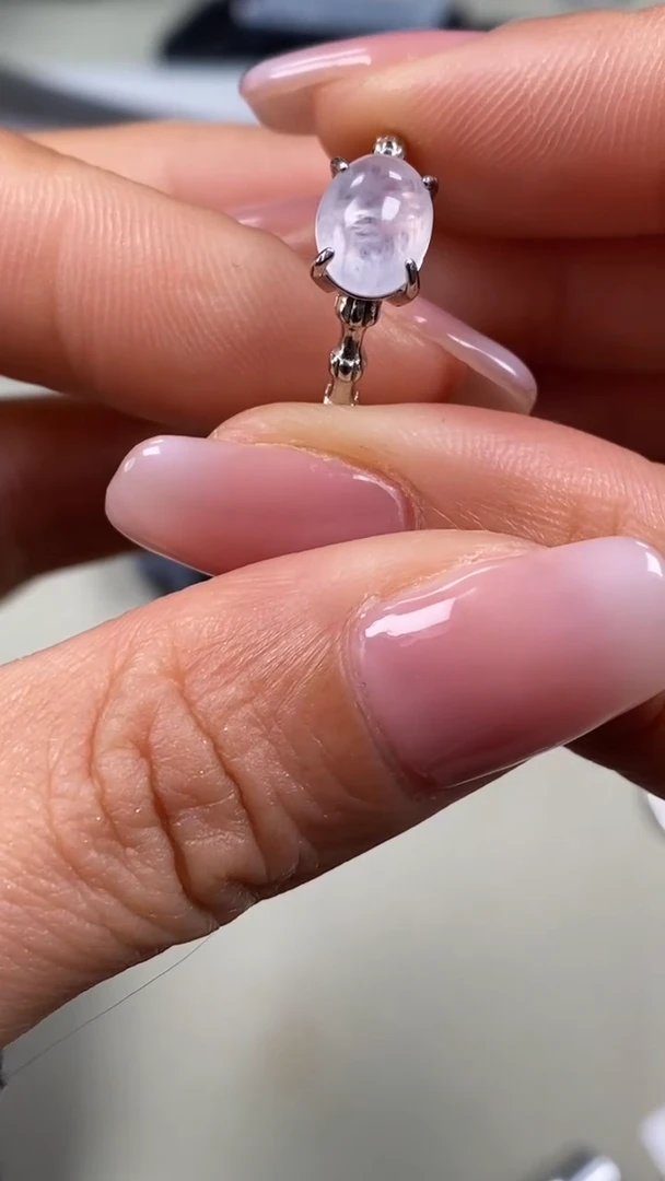 【闪购商品】翡翠戒指银S925镶嵌8416