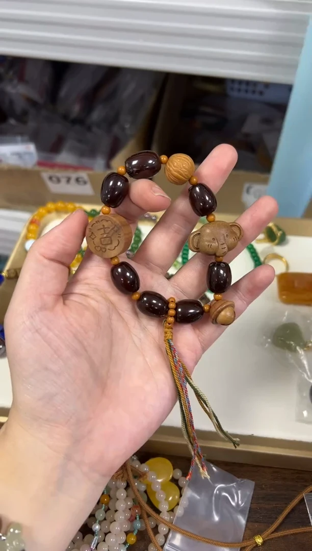 手串紫金鼠紫金鼠大象枣珠设计款手链[2323]