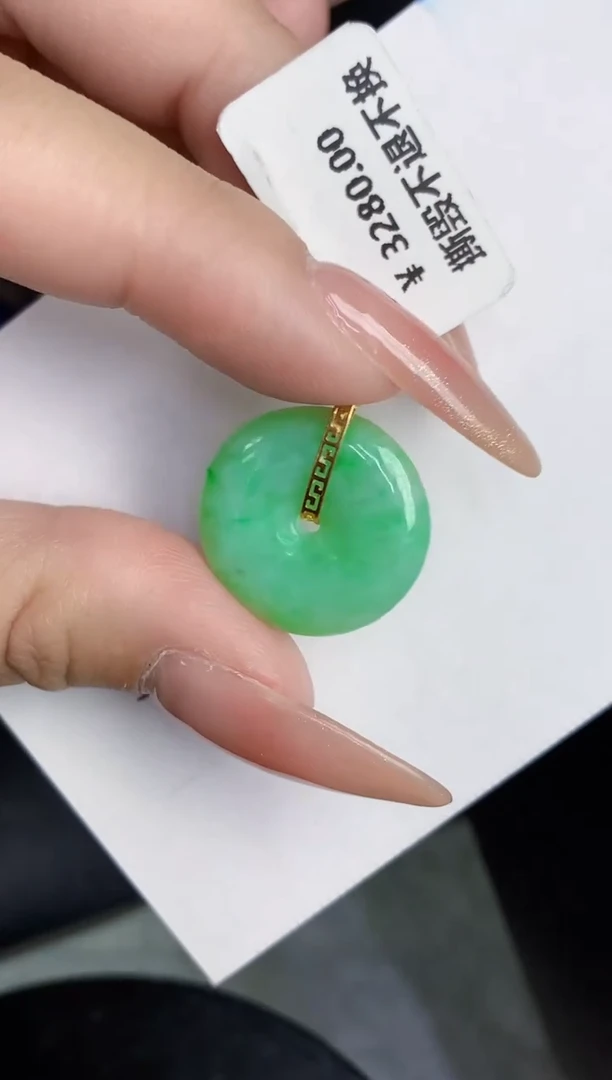 【闪购商品】翡翠颈饰18K金镶嵌000000000