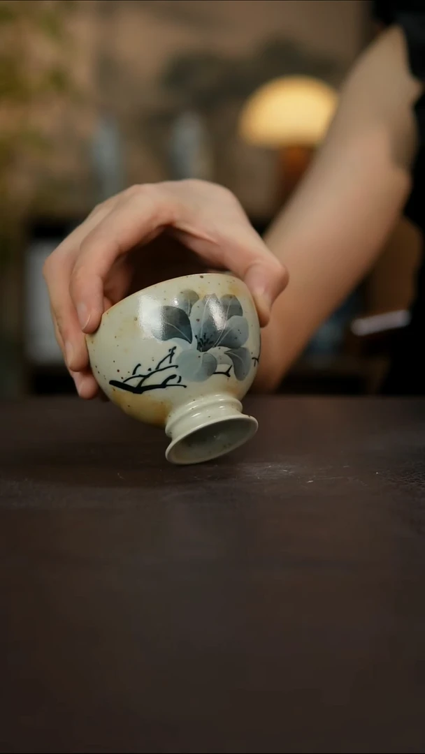 杯景德镇陶瓷杯碗柴烧多人