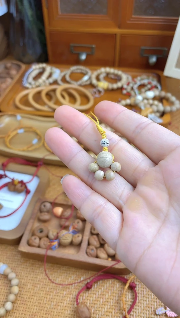 核桃手串/手链招财猫抓一物一拍