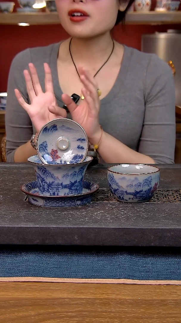 简装家用款2件套 老陶泥开片纹陶瓷茶具