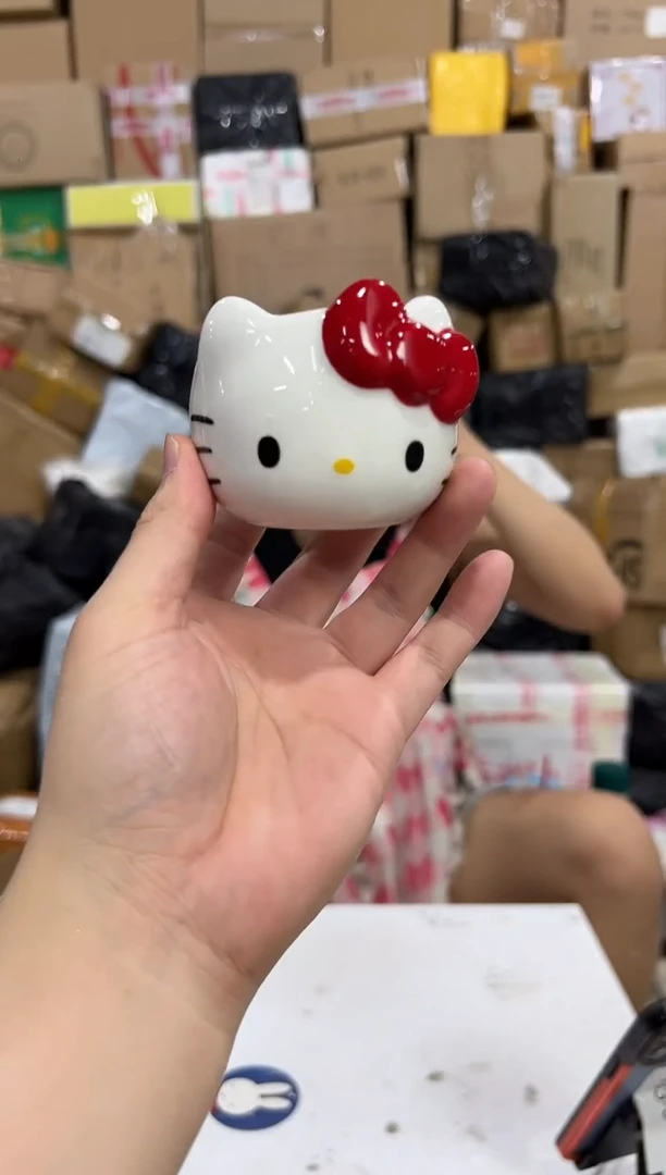 瓷片红色kt猫香薰 微瑕