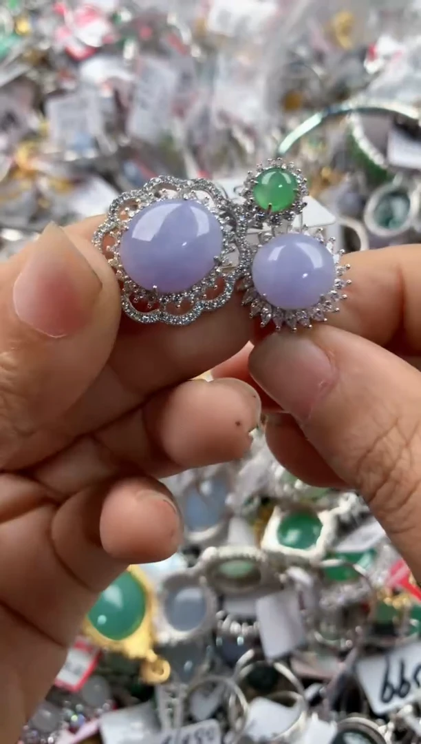 银S925镶嵌戒指翡翠333                4