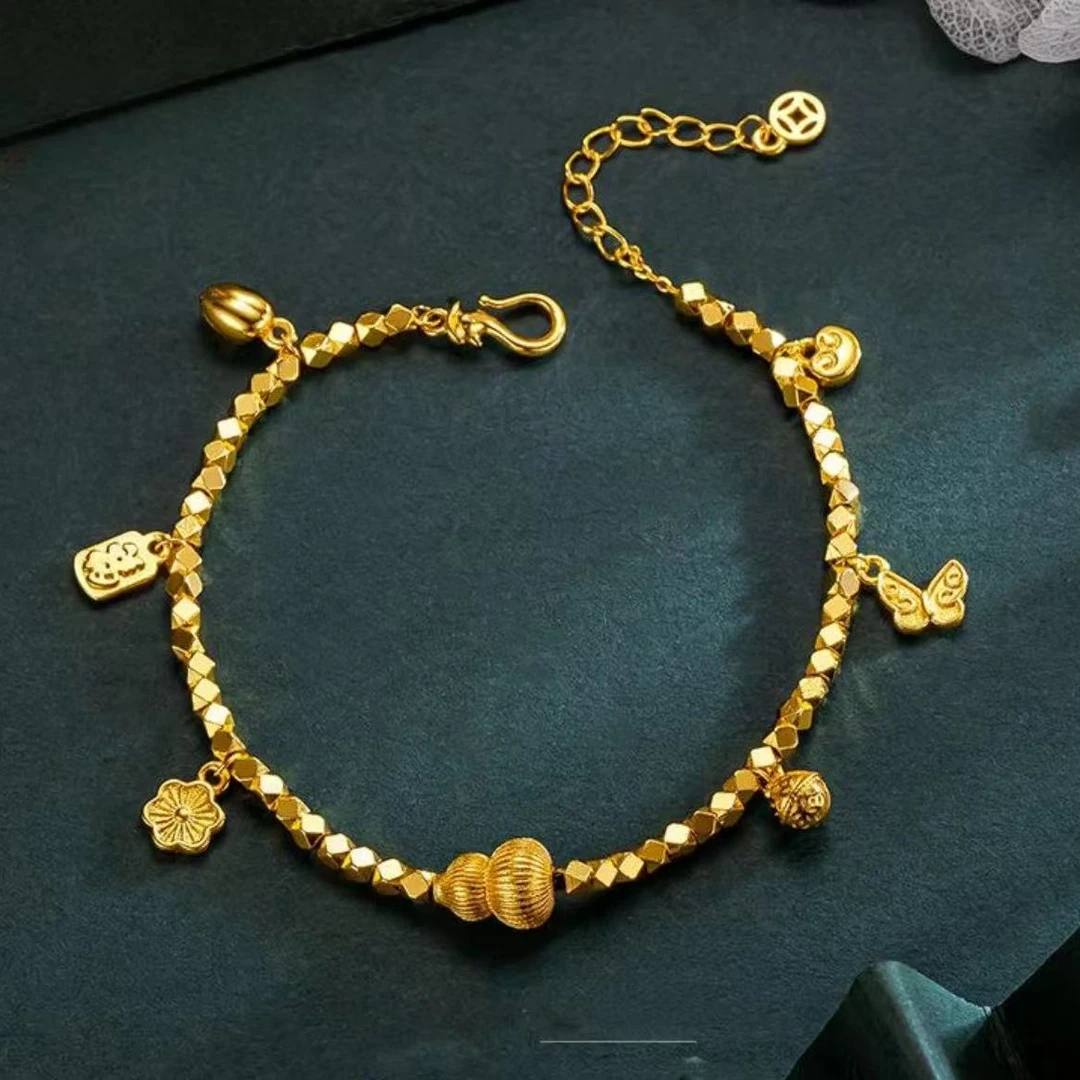 蹦迪珠猫眼葫芦手链