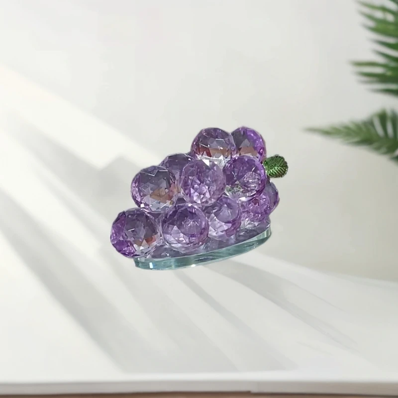家居创意装饰品礼品水晶葡萄装饰客厅摆件