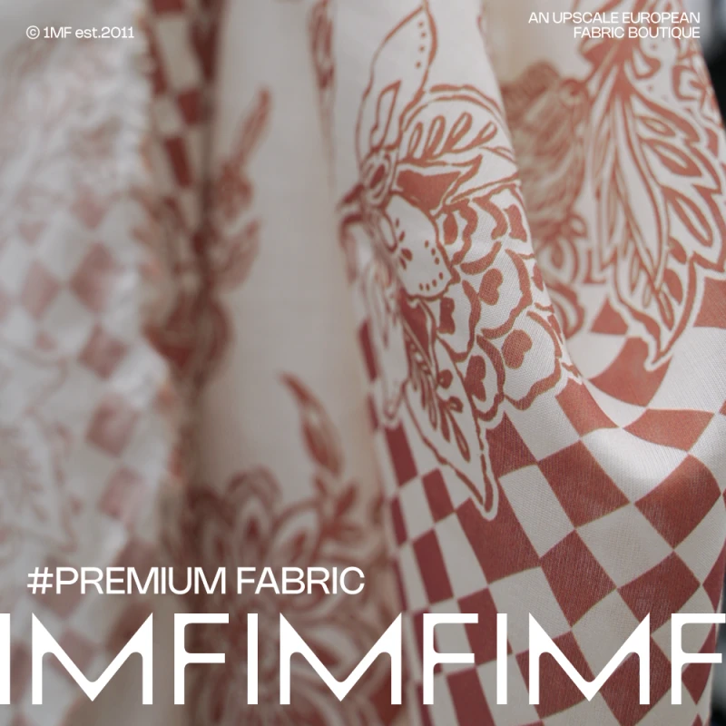 Z家新款新花 天丝麻时装交织面料印花服装布料 幅宽155CM