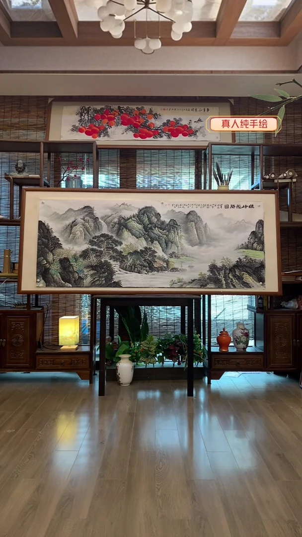 国画国画纯手绘纯实木205*85cm