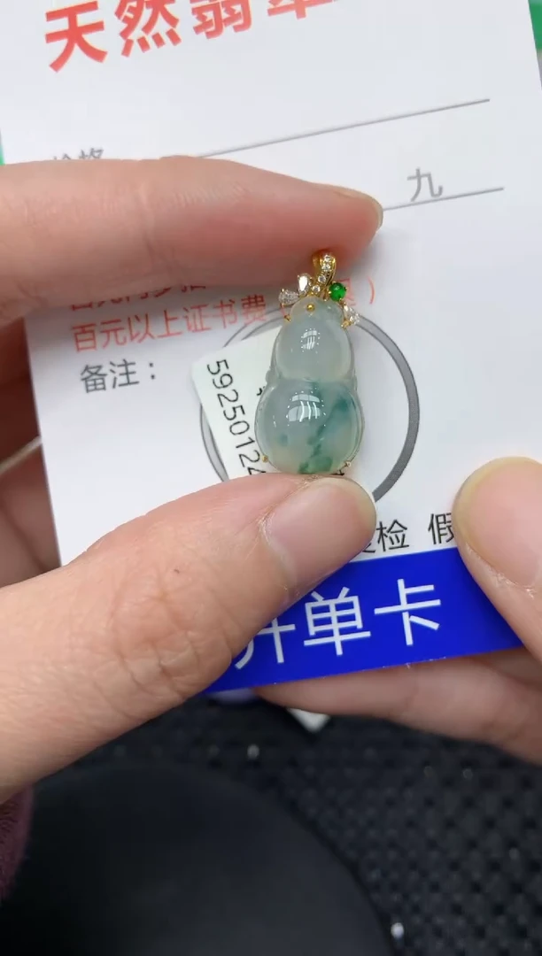 【闪购商品】翡翠颈饰18K金镶嵌111111111