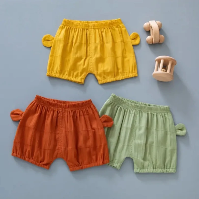 Bitai Bear/比泰熊宝宝短裤夏季外穿大屁屁裤纯棉夏薄款儿童裤子