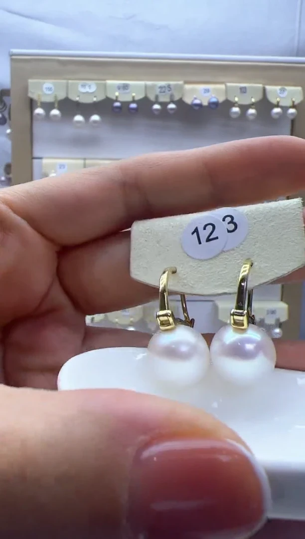 【闪购商品】淡水珍珠耳饰银S925镶嵌123