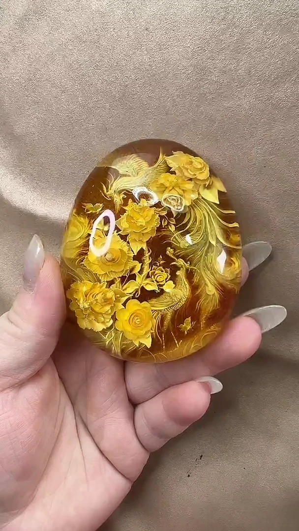 琥珀颈饰未镶嵌吊坠