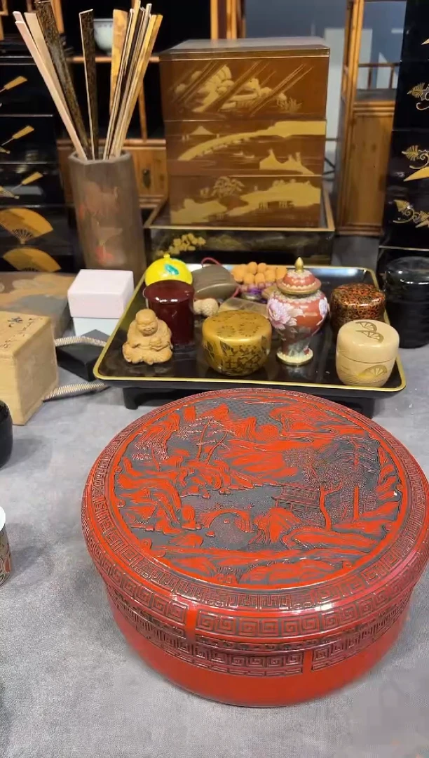 仙台堆朱大茶仓（木粉）