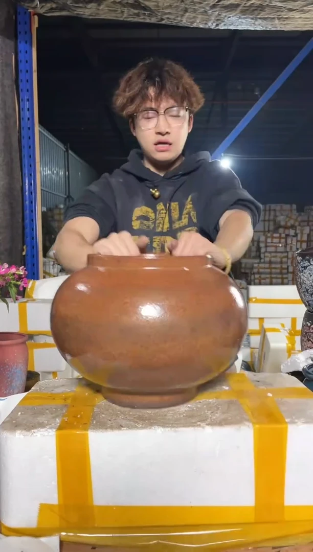 紫砂花盆宜兴紫砂粗陶花盆20-24