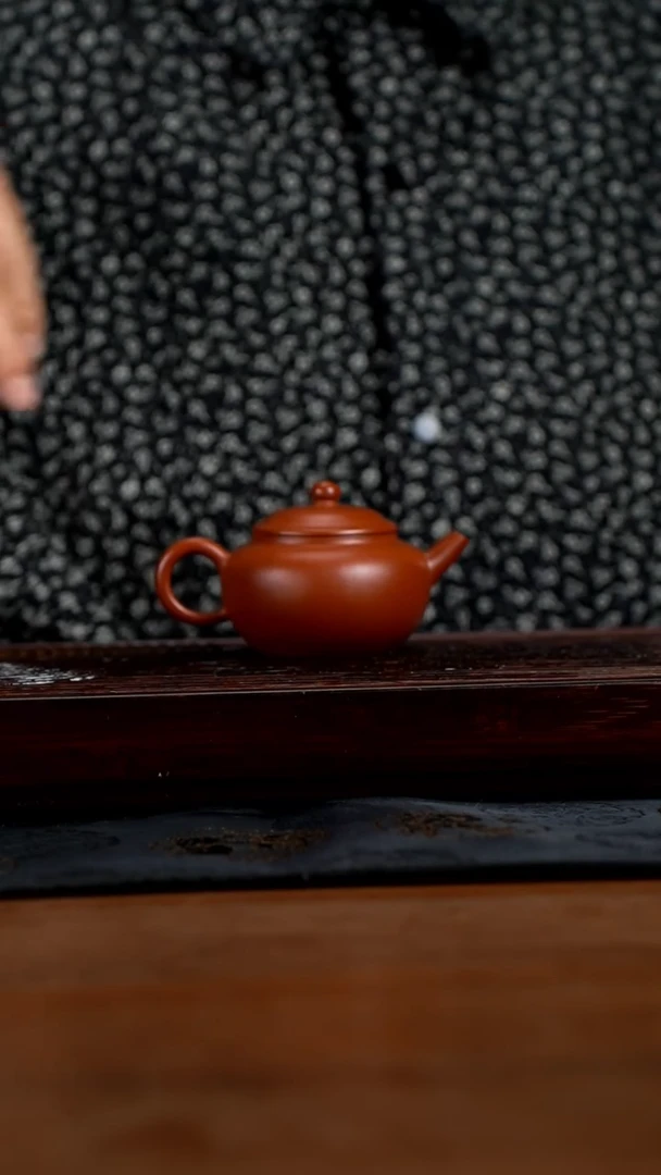 【闪购商品】紫砂茶壶150cc黄龙山原矿朱泥古莲子16