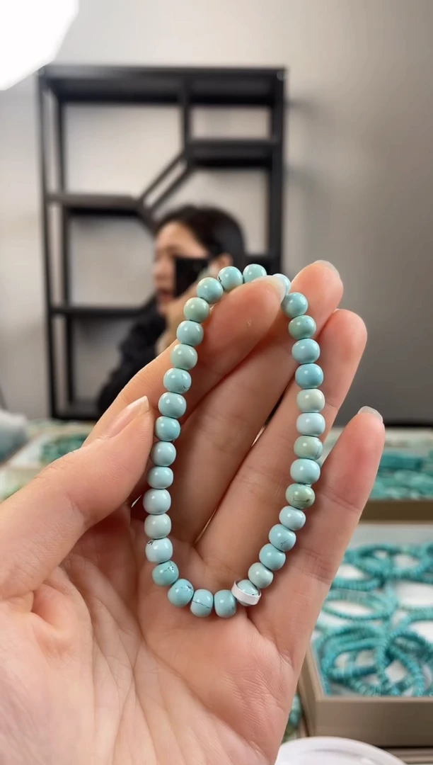 【闪购商品】绿松石珠宝奇石未镶嵌6.3+mm