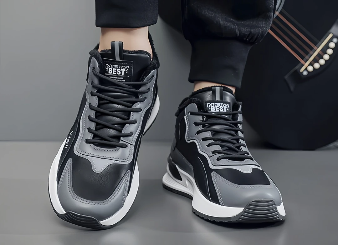 品牌断码运动鞋男士秋冬加绒棉鞋轻便跑步鞋防滑厚底阿甘鞋百搭潮