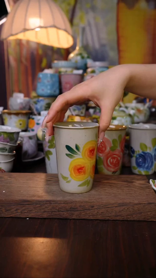 杯子泥垚手作 景德镇手工手绘陶瓷器物