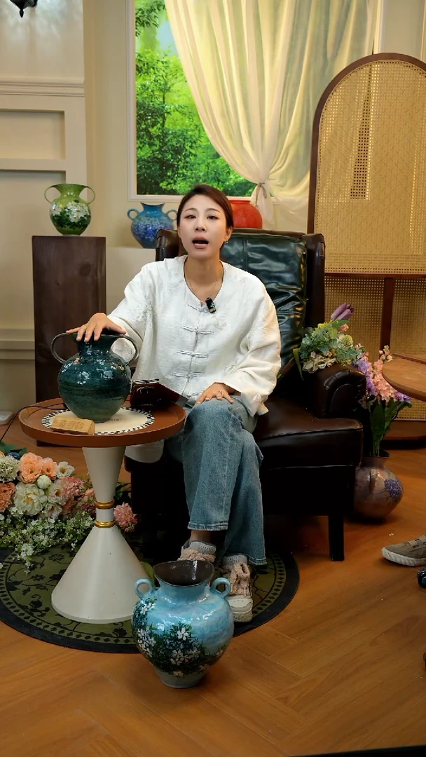 景德镇手工手绘陶瓷花器（微瑕）-