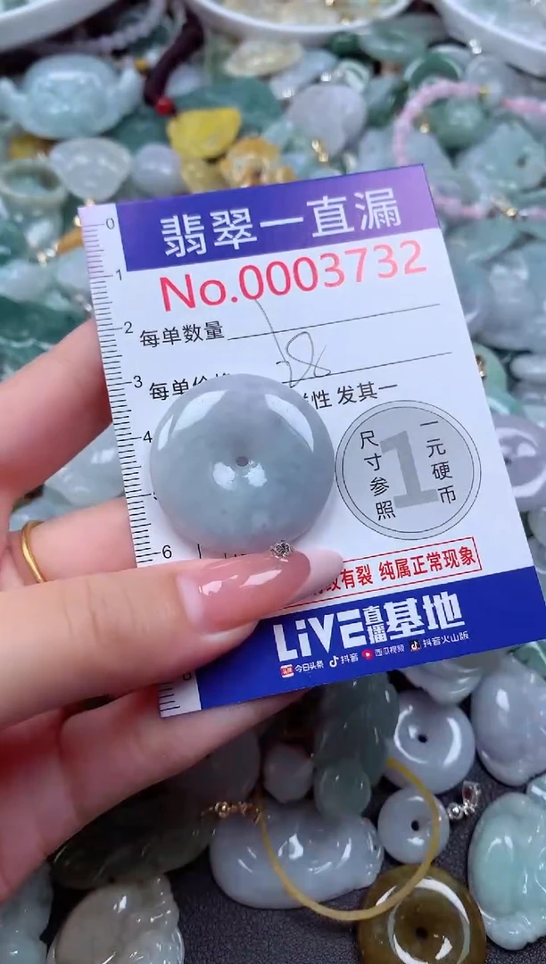 翡翠未镶嵌吊坠(不含链)3732