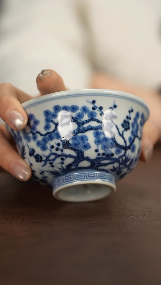 【闪购商品】和然珍味松竹梅压手杯