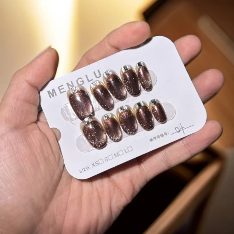 新4 纯手工穿戴甲十片装