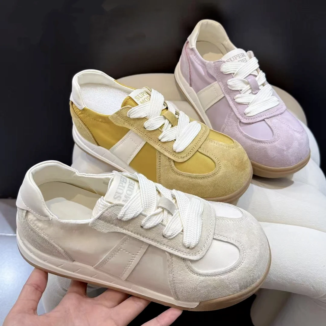 【嘉人有约】卡皮巴拉款休闲系带透气平底樱花少女鞋潮流潮鞋