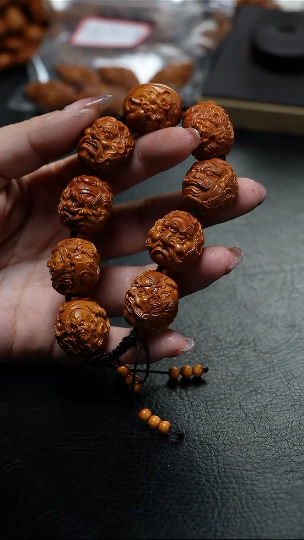 手串/手链橄榄核芥**弥鱼子精品核文化