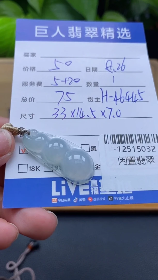 颈饰未镶嵌翡翠多人-12515032