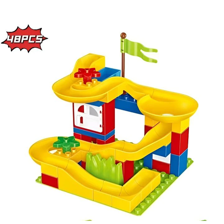 儿童早教益智滑道积木  个别微瑕