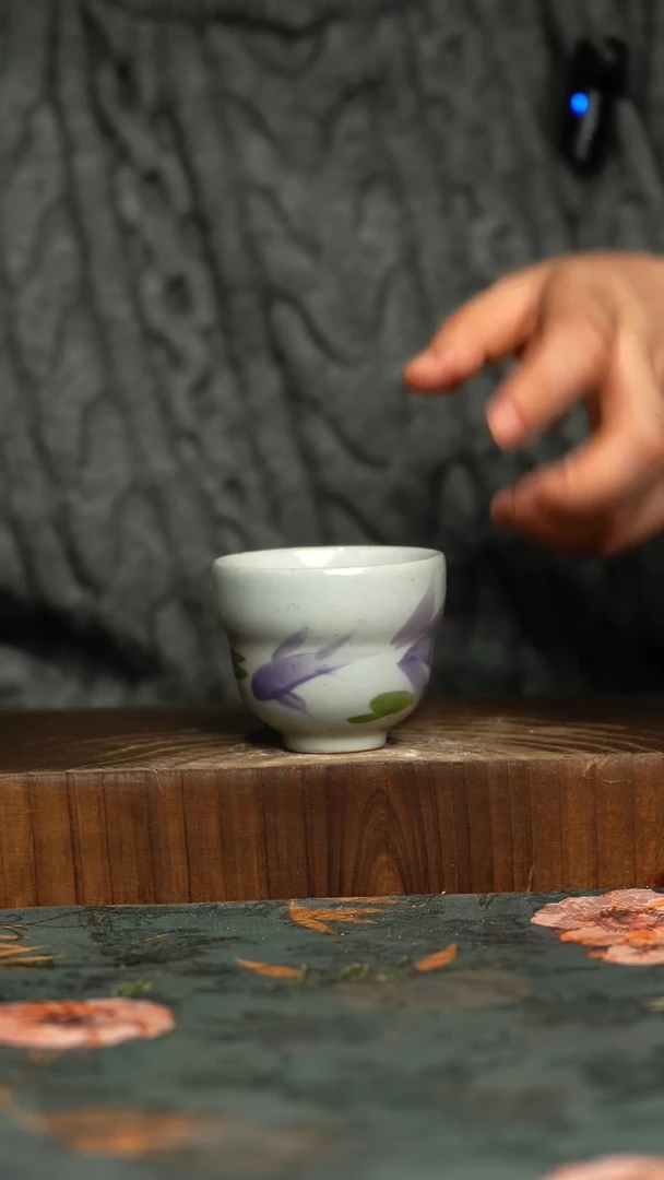 杯釉下彩手工手绘同款陶器