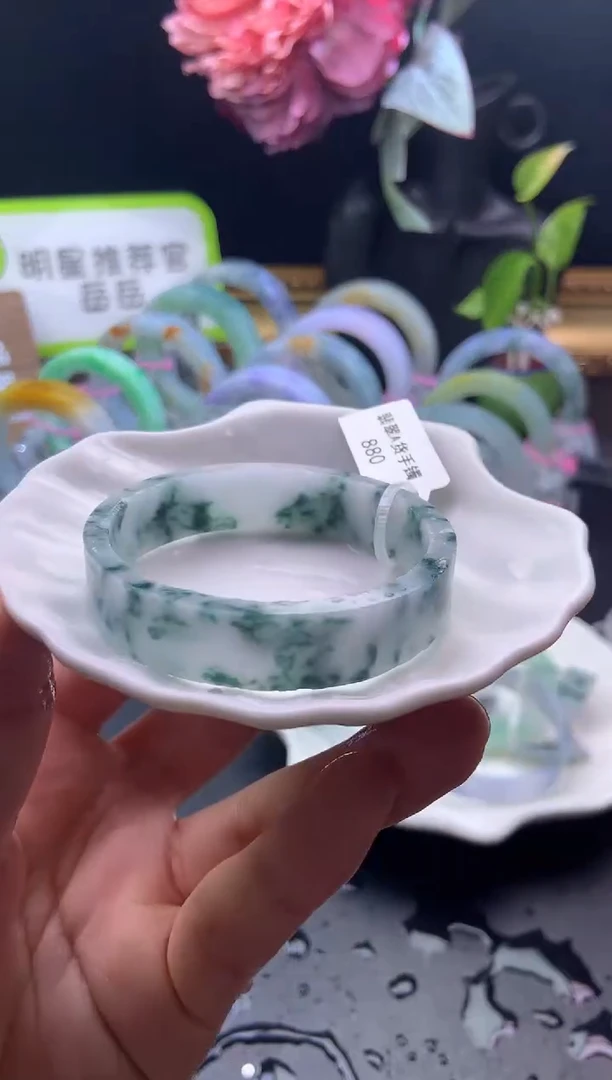 未镶嵌手镯定制翡翠50-51「定制不退不换」