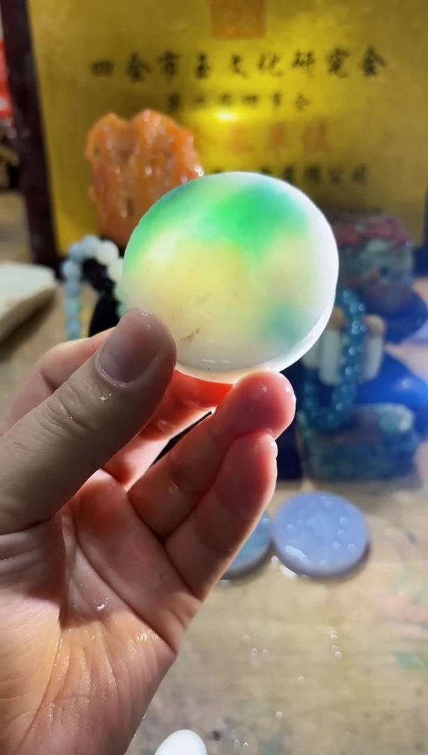 未镶嵌挂件翡翠A货常星7444