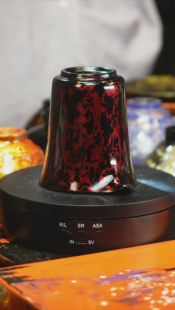 大漆赤宝砂公道杯