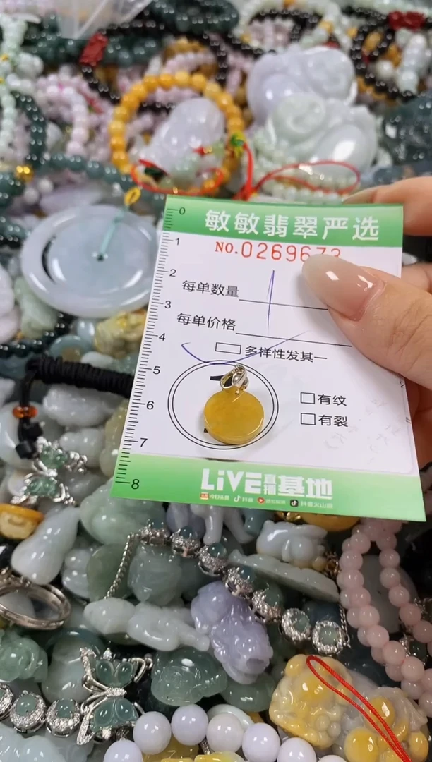 翡翠未镶嵌颈饰闪购0269673多样性发其一