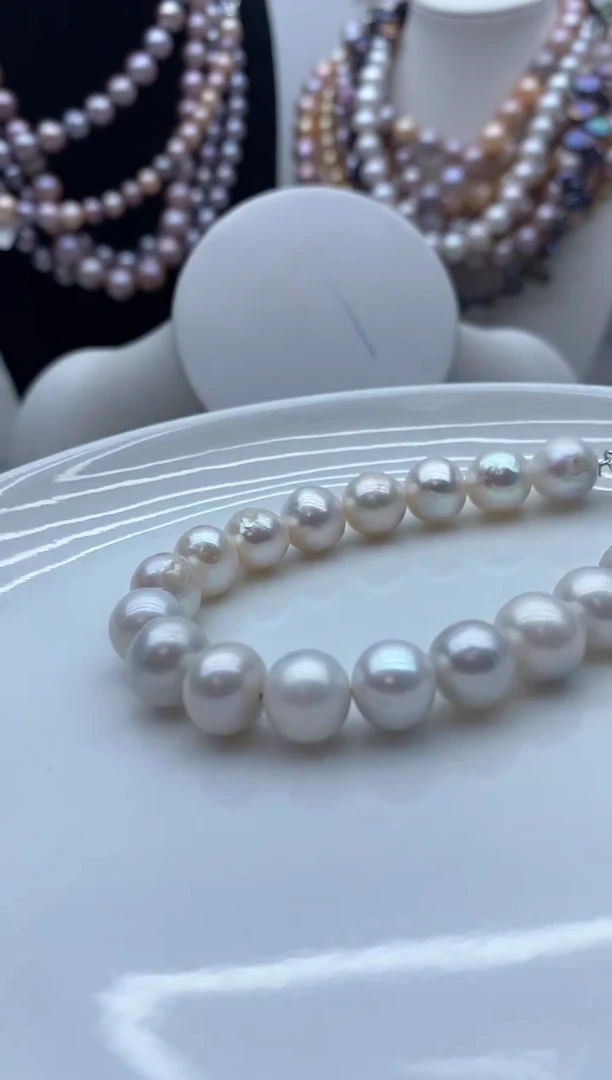 【闪购商品】淡水珍珠颈饰钛钢60