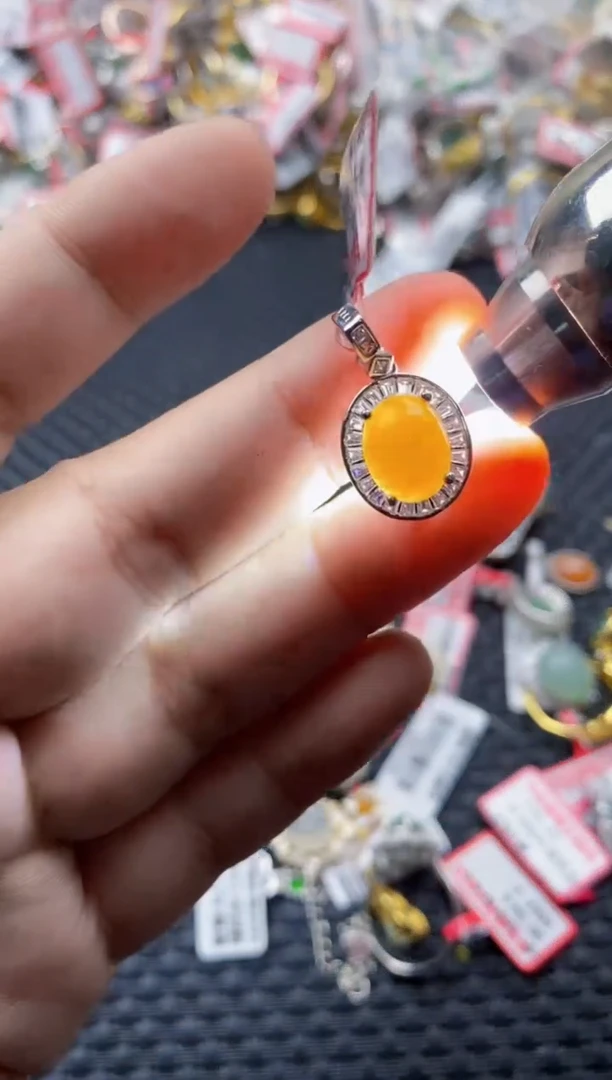 翡翠戒指银S925镶嵌66666666    4